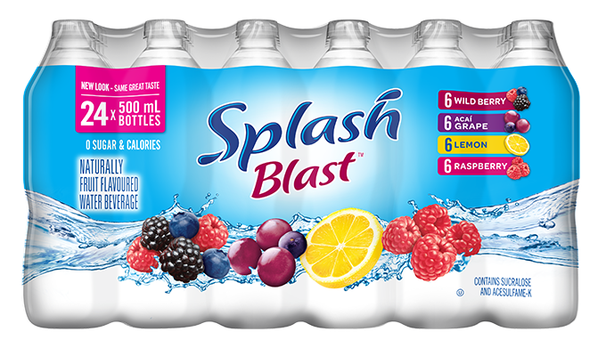 Splash Blast Canada Variety 500ml 24pack Bottles  